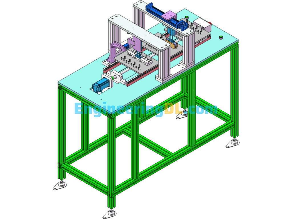[Three Stations] Socket Deburring And Grinding Machine SolidWorks Free Download