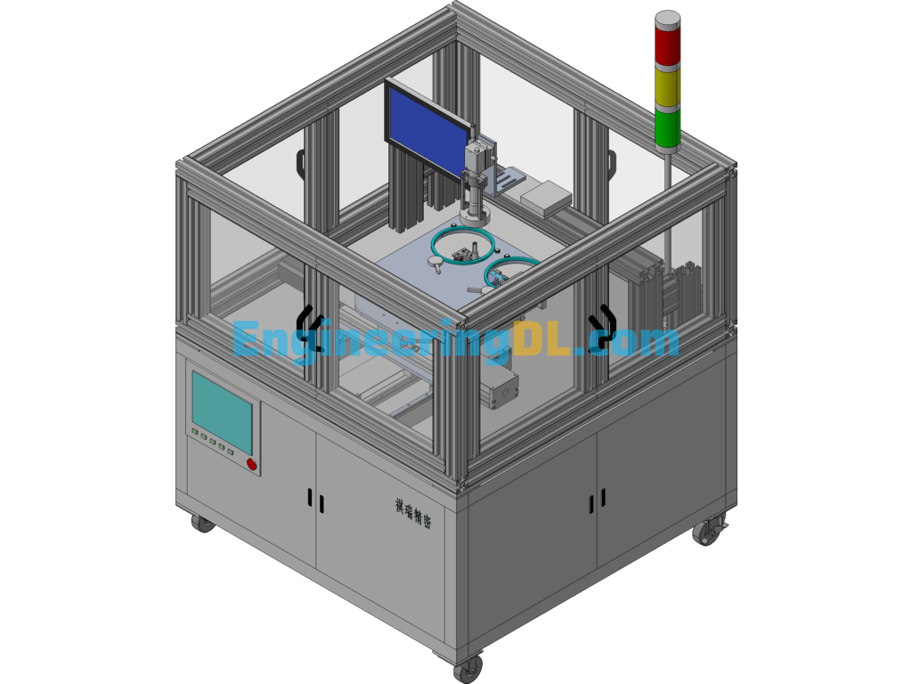 0.25*0.25mm SMD Discharging Machine 3D Exported Free Download