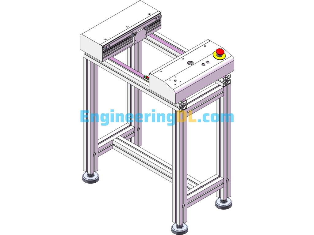 0.4m Splice Table (SMT Special High Block Conveyor Line) SolidWorks, AutoCAD Free Download