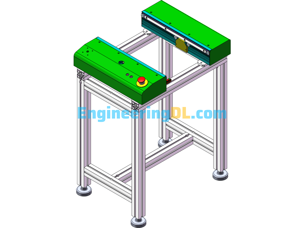 0.5m Splice Table (Connection Between SMT Lines) SolidWorks Free Download