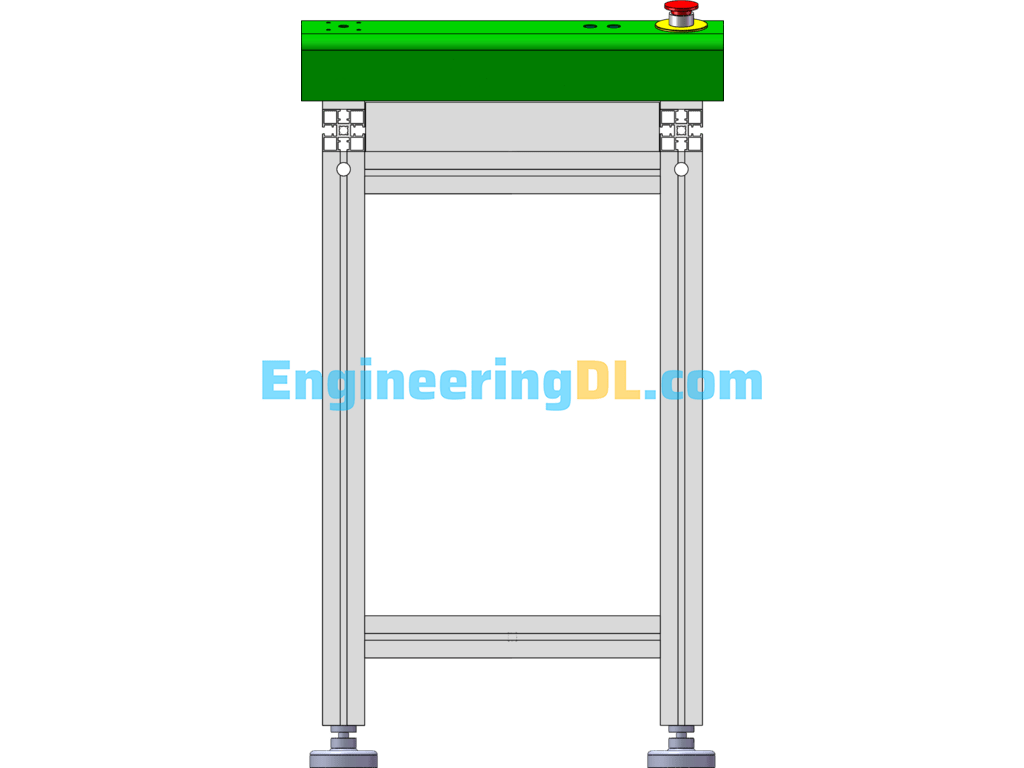 0.5m Splice Table (Connection Between SMT Lines) SolidWorks Free Download