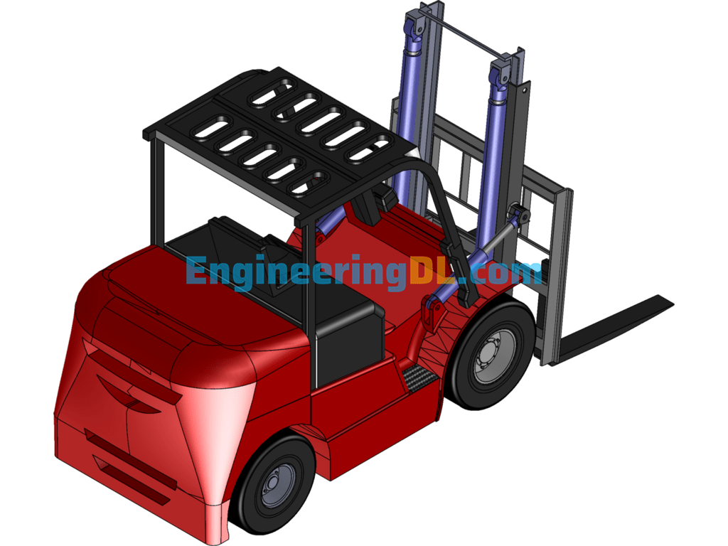 1:1 Forklift Model SolidWorks Free Download