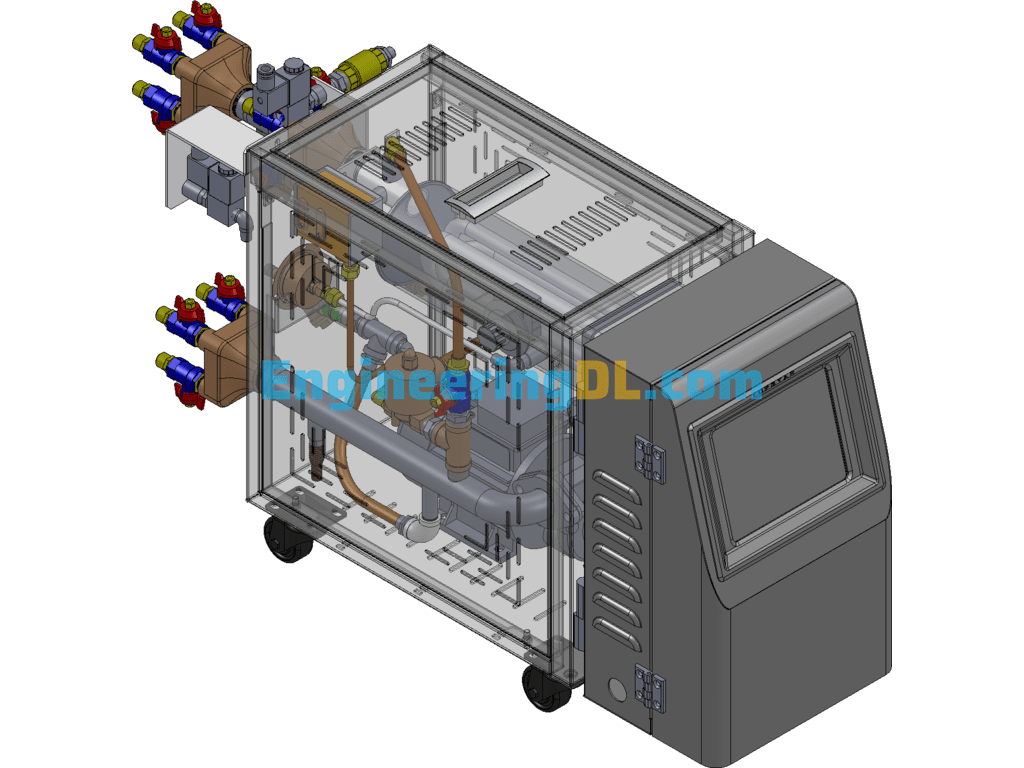 120 Degree Mold Temperature Machine (Mold Auxiliary Machine) SolidWorks Free Download