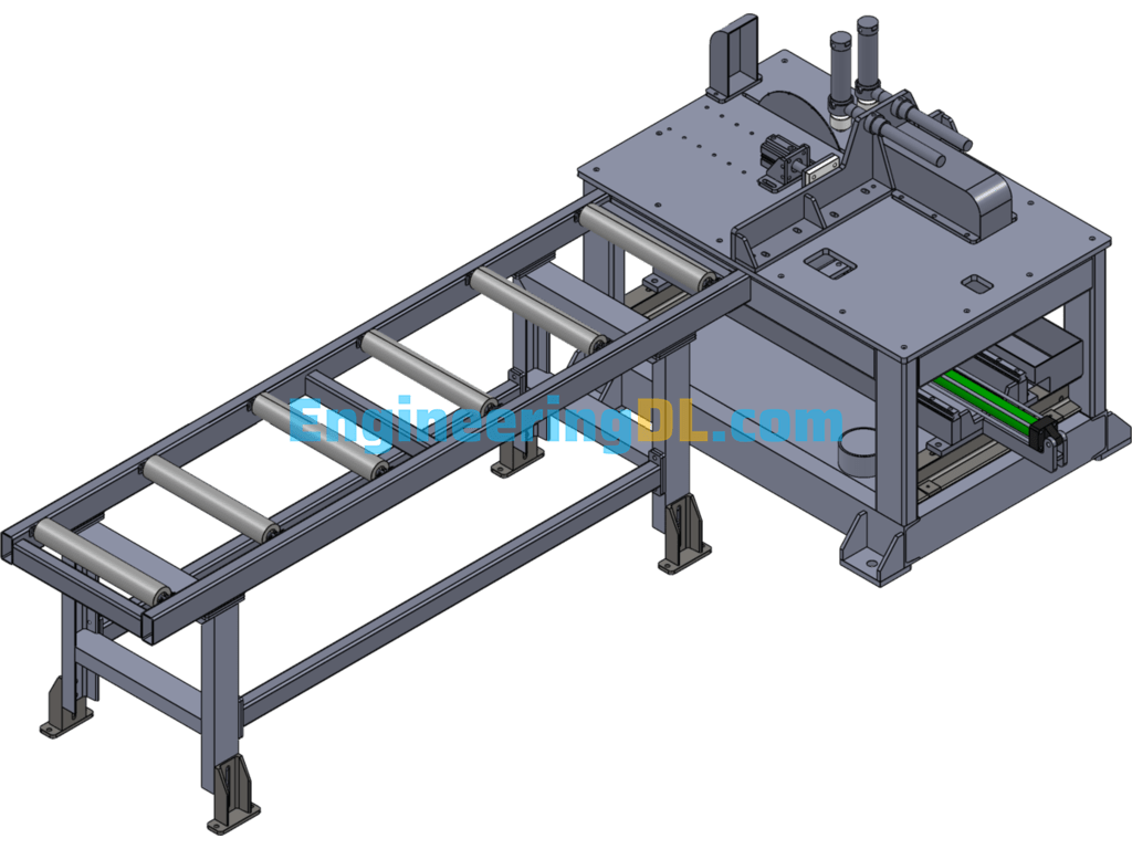 12 Inch Aluminum Finished Saw (Aluminum Cutting Machine) SolidWorks Free Download
