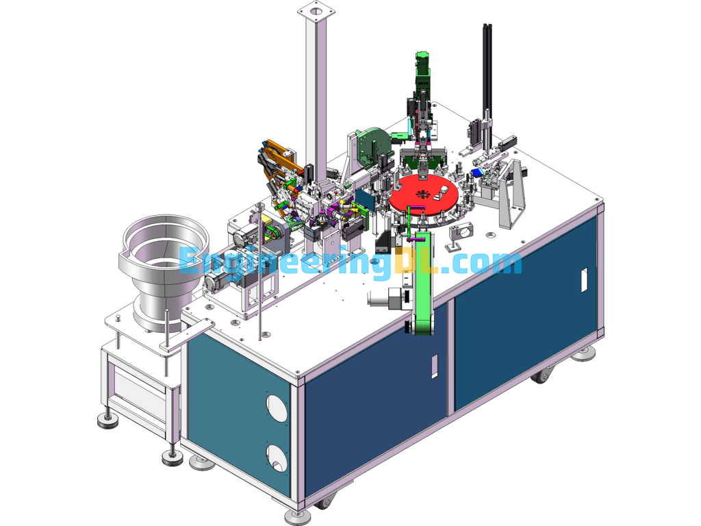13.28 Paper Tube Voice Coil Winding Machine (Paper Winding, Wire Winding, Wire Management, Tinning, And Offloading) SolidWorks, AutoCAD Free Download
