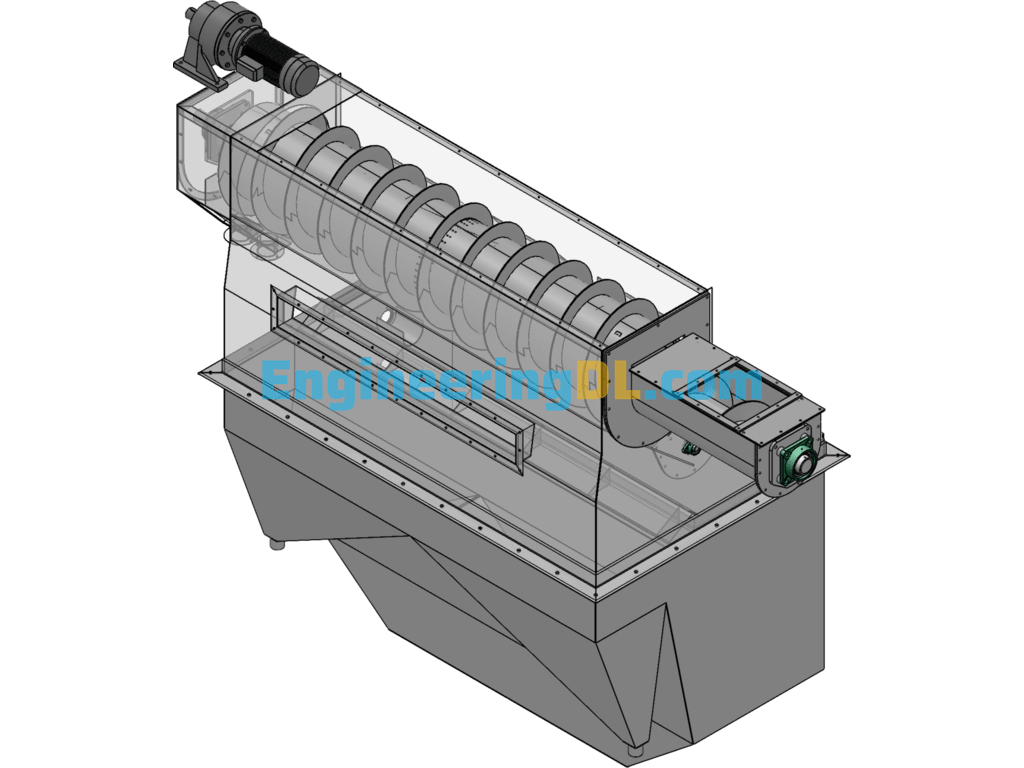 160 Ton Curtain Separator, Sand And Dust Separator SolidWorks, 3D Exported Free Download