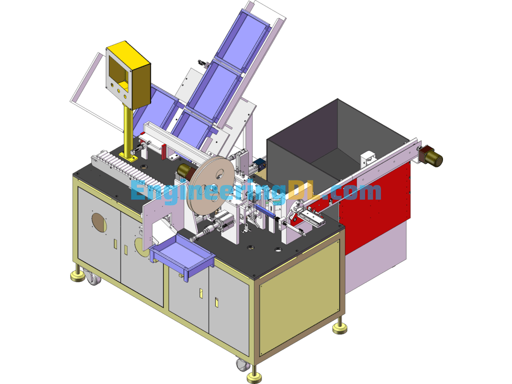 18650 Battery Cell Shelling Machine SolidWorks Free Download