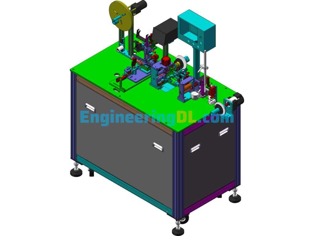2.5mm Copper Foil Soldering Machine (5th Edition) SolidWorks, AutoCAD Free Download