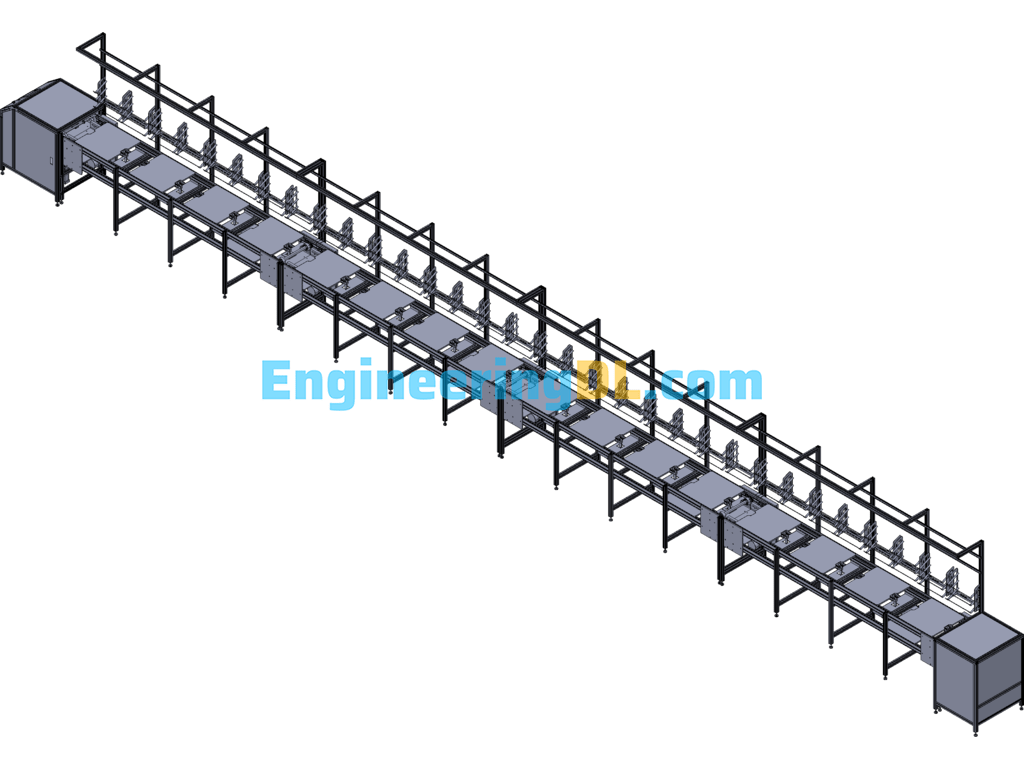 2.5 Times The Speed Of The Segmented Line Body Free Assembly Of The Line Body 3D Exported Free Download