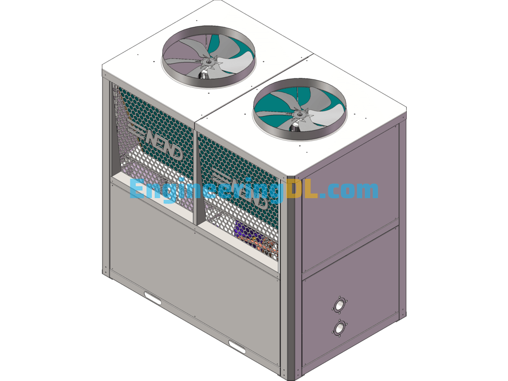20 Hp Air Water Heater Main Unit SolidWorks Free Download