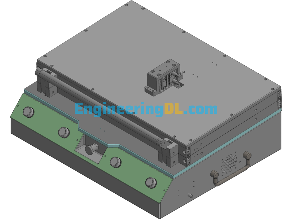 24HDD-IOM_M2 PCB Board Test Fixture 3D Exported Free Download