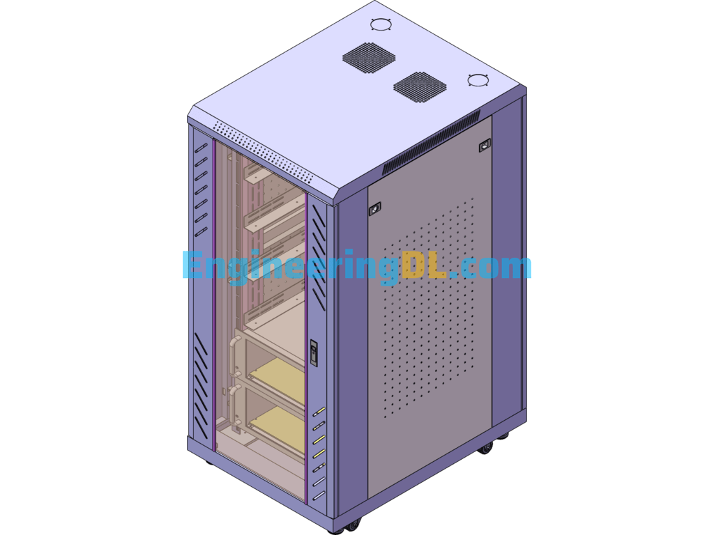 24U Industrial Control Chassis SolidWorks Free Download