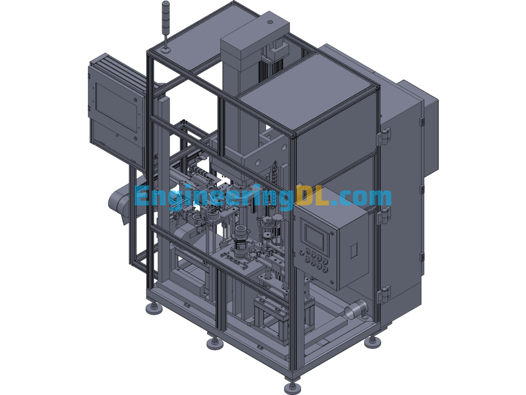 2CN Front Steering Knuckle Press Fitter (Junction Box And Wire Channel) SolidWorks, 3D Exported Free Download