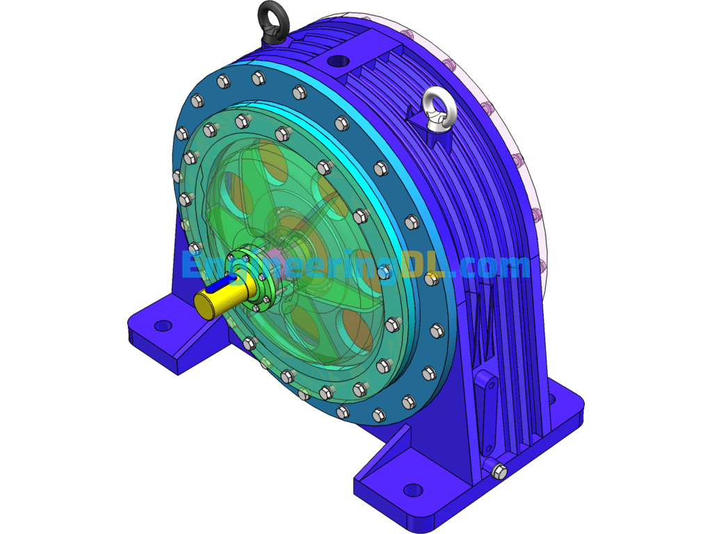 2K-H Type NW Planetary Reducer 3D Drawing + CAD Drawing SolidWorks, AutoCAD Free Download