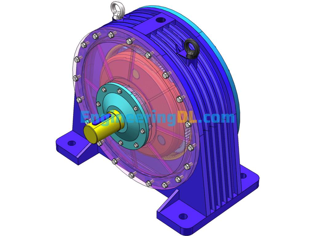 2K-H Type NW Planetary Reducer 3D Drawing + CAD Drawing SolidWorks, AutoCAD Free Download
