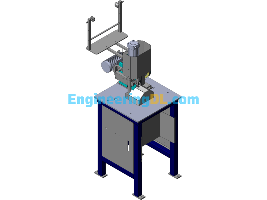 3# Semi-Automatic U-Shaped Top Stop Welding Machine SolidWorks, AutoCAD Free Download