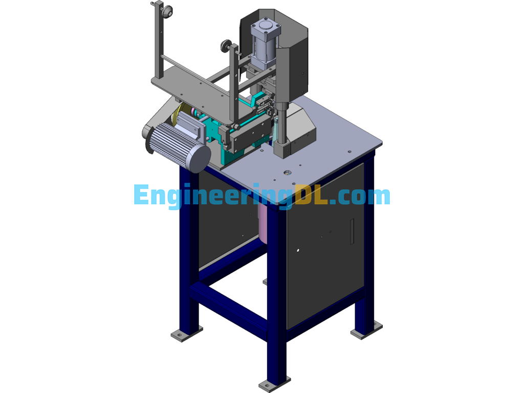 3# Semi-Automatic U-Shaped Top Stop Welding Machine SolidWorks, AutoCAD Free Download
