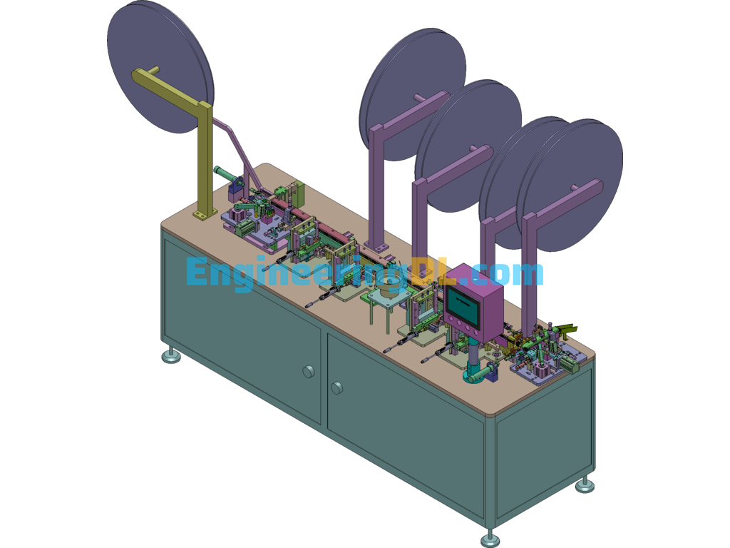 3.5JACK Automatic Assembly Machine SolidWorks Free Download