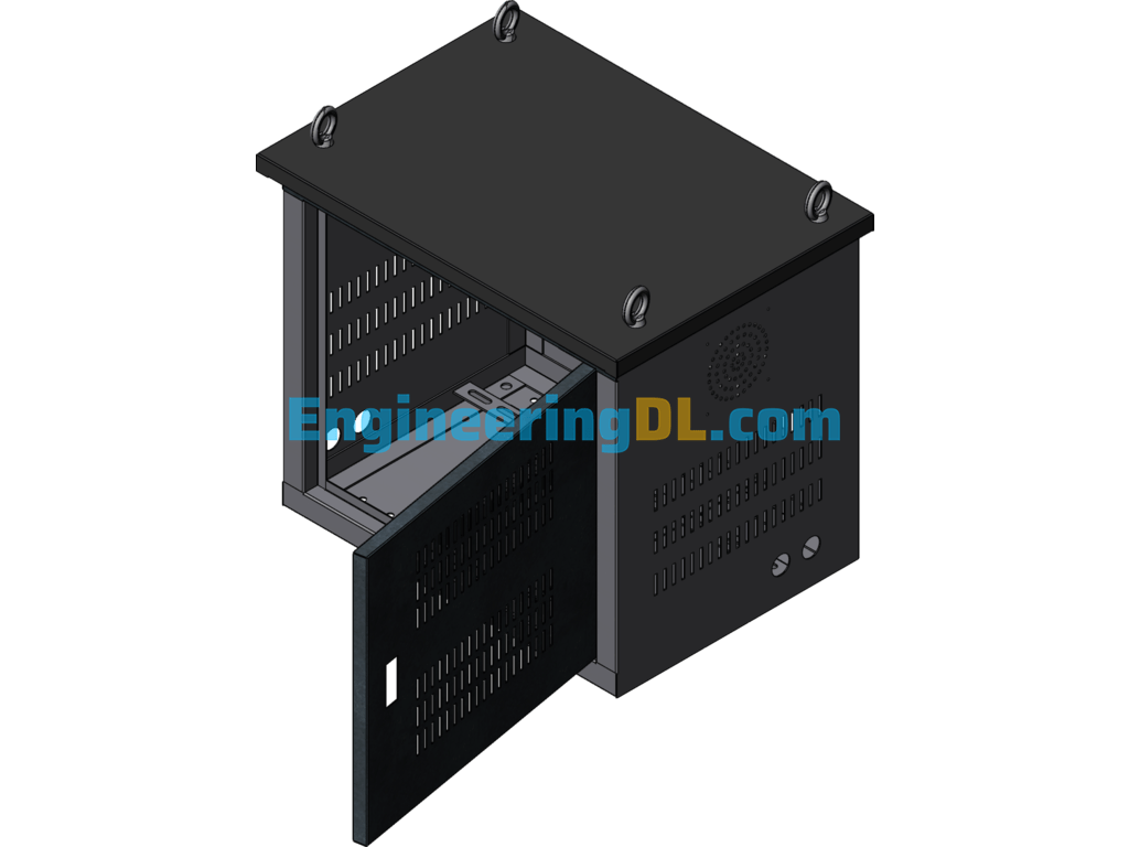30KVA-550x500x400 Motor Case SolidWorks Free Download