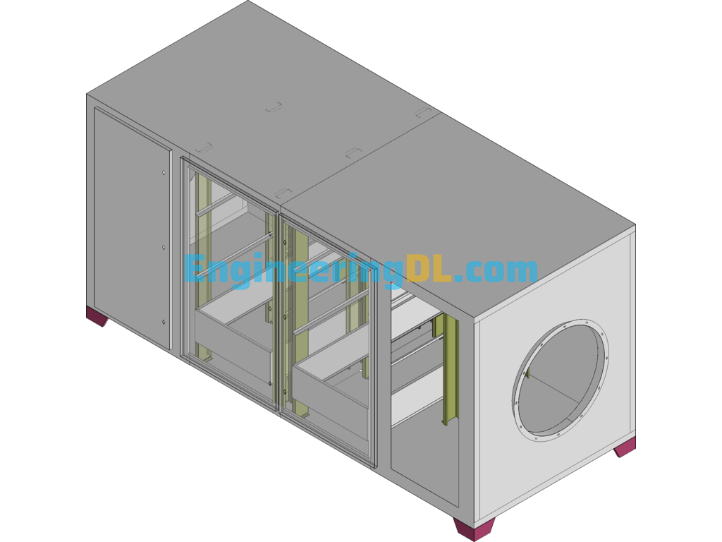 3600 Activated Carbon Adsorption Box SolidWorks Free Download