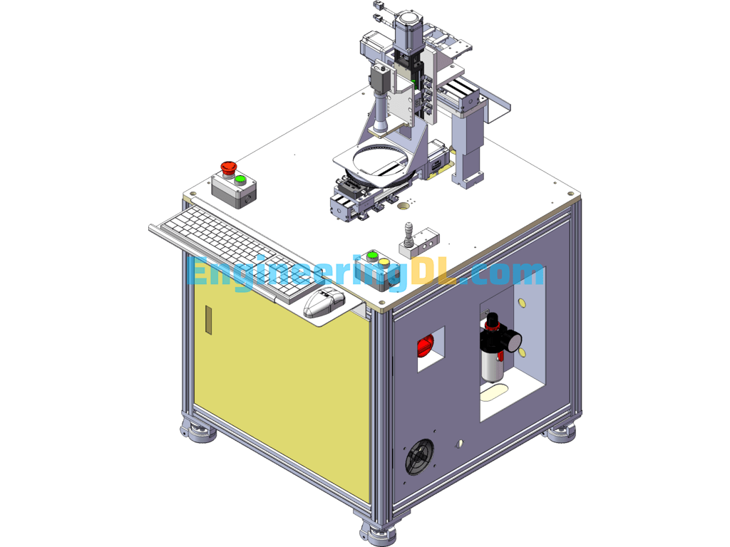 3-Axis AOI Inspection Machine Appearance Inspection Machine SolidWorks, 3D Exported Free Download