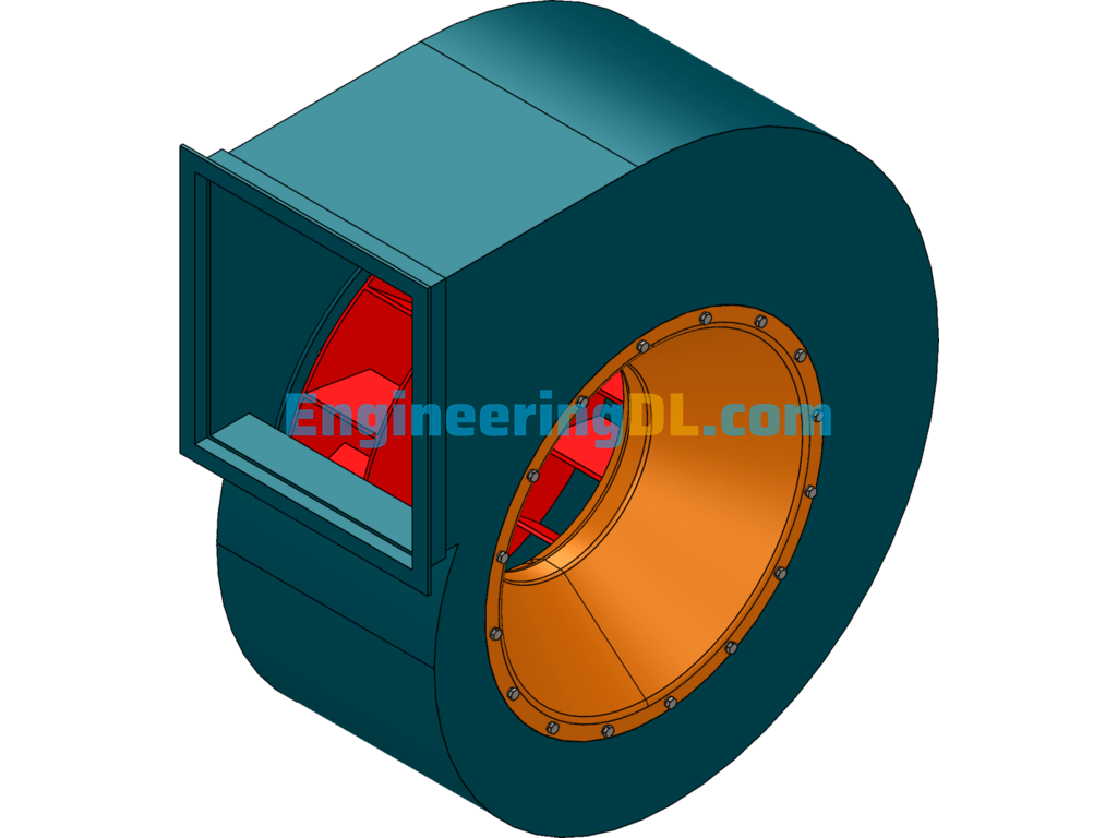 4 - 72-5A Centrifugal Fan SolidWorks Free Download