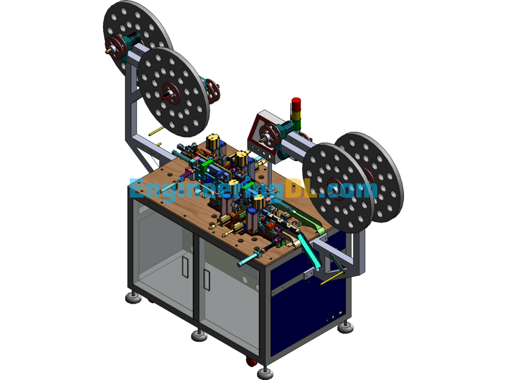 6 In 1 Automatic Workpiece SolidWorks, 3D Exported Free Download