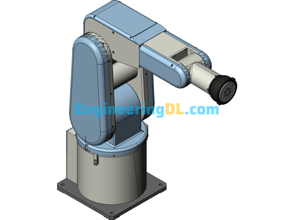 6-Axis Robotic Arm Brand New Robot (Detailed Internal Structure) SolidWorks Free Download