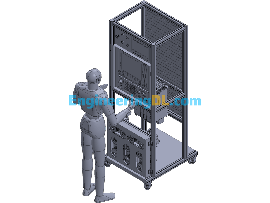 840D CNC Simulation Table 3D Exported Free Download