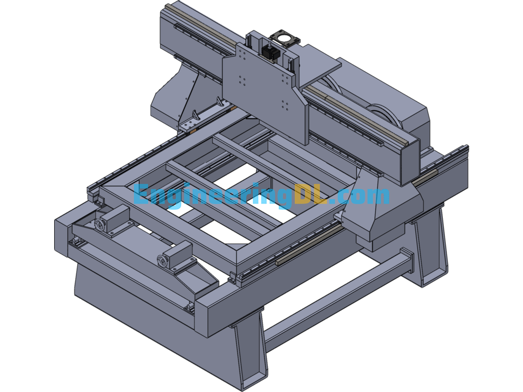 9012 Double Rotary Axis Engraving Machine (Already Produced) SolidWorks Free Download