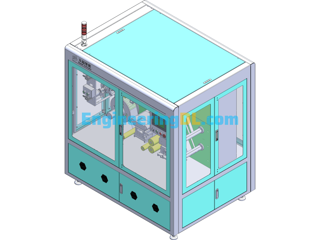 ACF Anisotropic Conductive Film Slitting Machine 3D + Engineering Drawings + List BOM SolidWorks, AutoCAD, 3D Exported Free Download