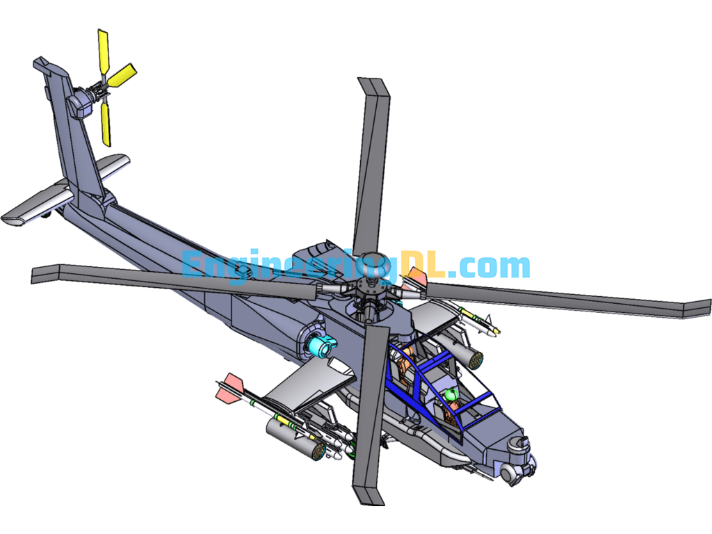 Ah64 Helicopter SolidWorks Free Download