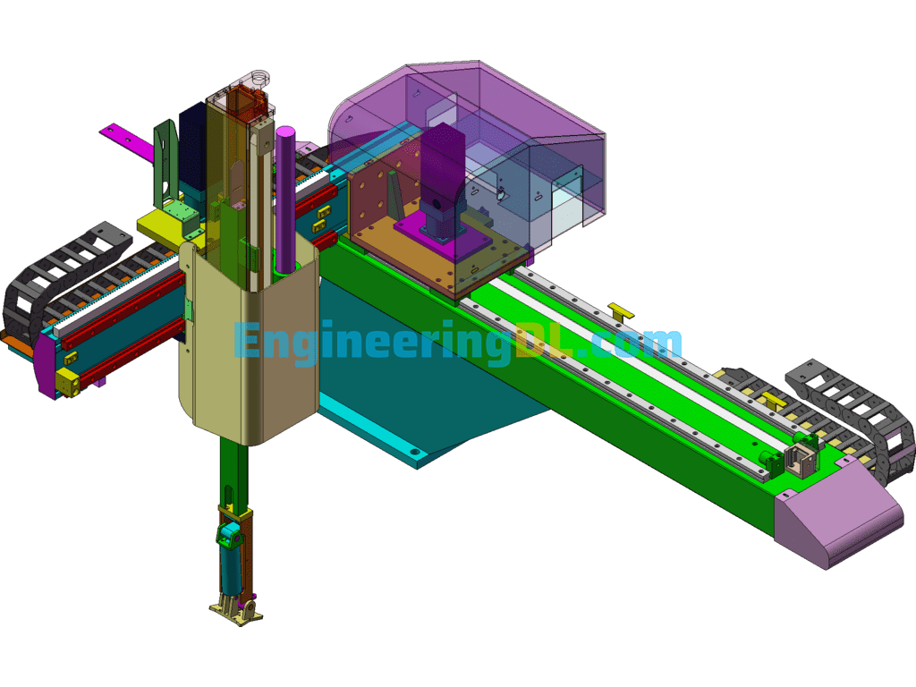 B650 Three-Axis Servo Manipulator, Injection Molding Manipulator With Full Set Of Engineering Drawings SolidWorks Free Download