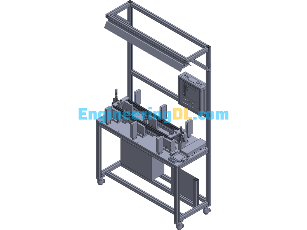 BR205 Rail Oiling Machine Jig 3D Exported Free Download