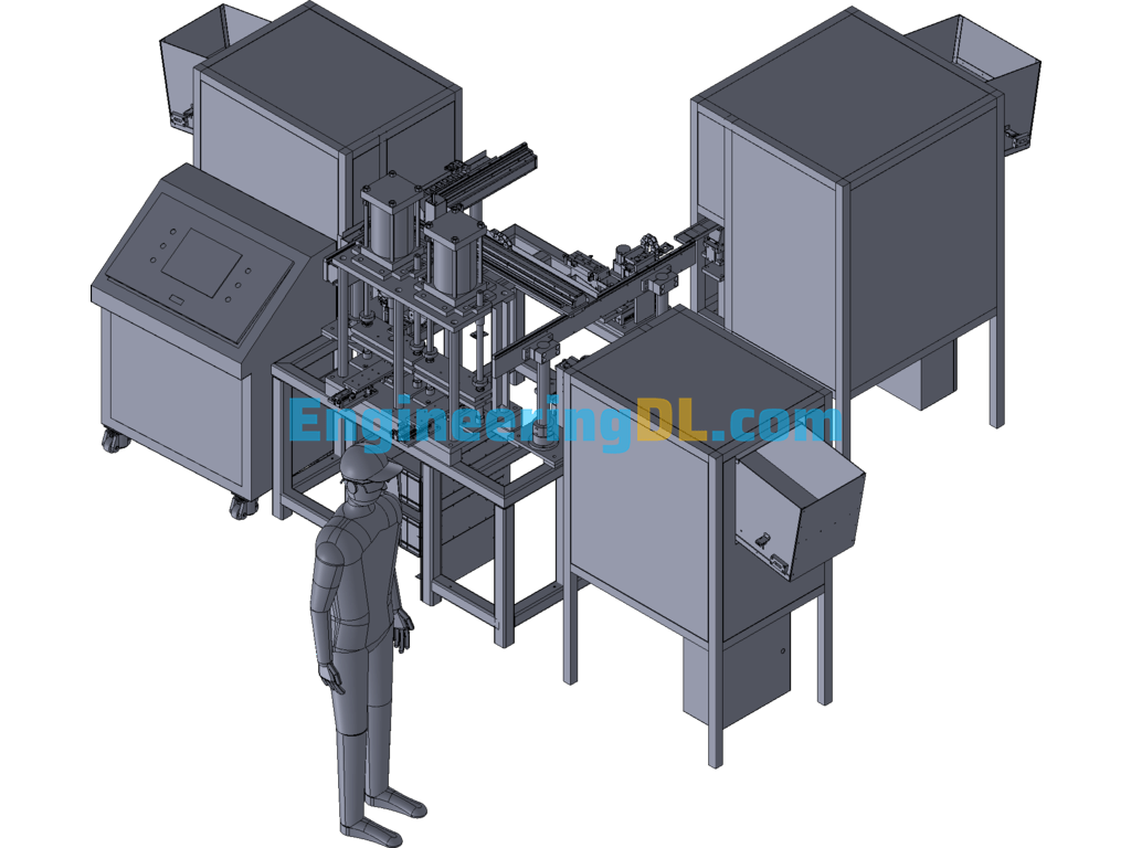 BY Series Automatic Punching Machine Connector Parts Punching Machine 3D Exported Free Download