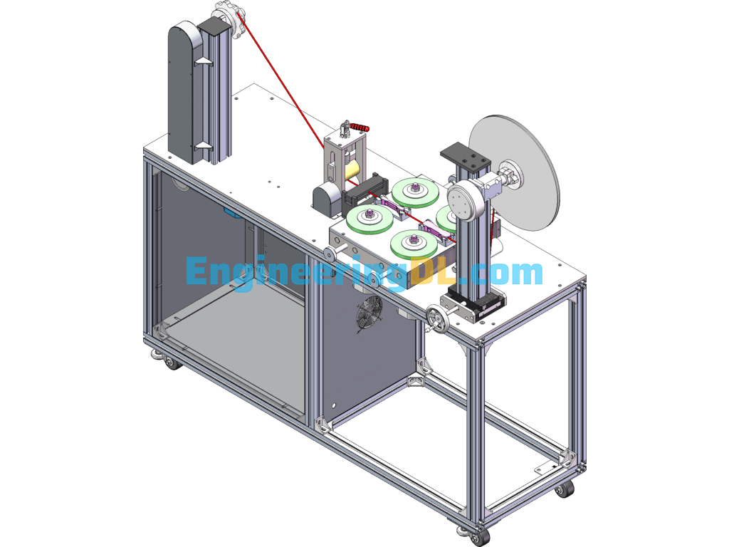 C17002 Grinding Machine (Plane Grinding) Lithium Battery Positive And Negative Electrode Piece Automatic Deburring SolidWorks, 3D Exported Free Download
