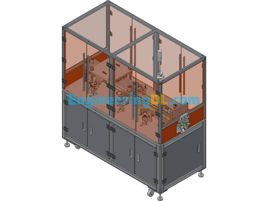 CCD Capacitive Defect Inspection Machine eDrawings, 3D Exported Free Download