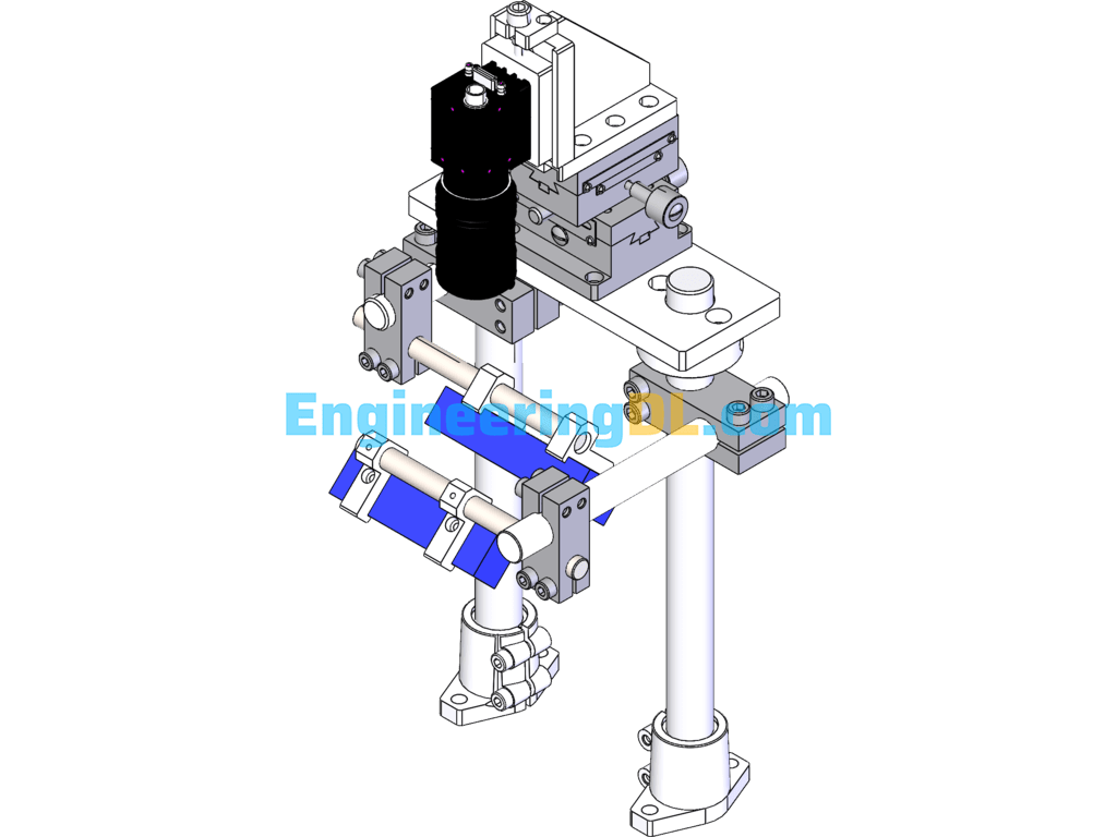 CCD Vision Inspection Assembly Camera Light Source Assembly SolidWorks, 3D Exported Free Download