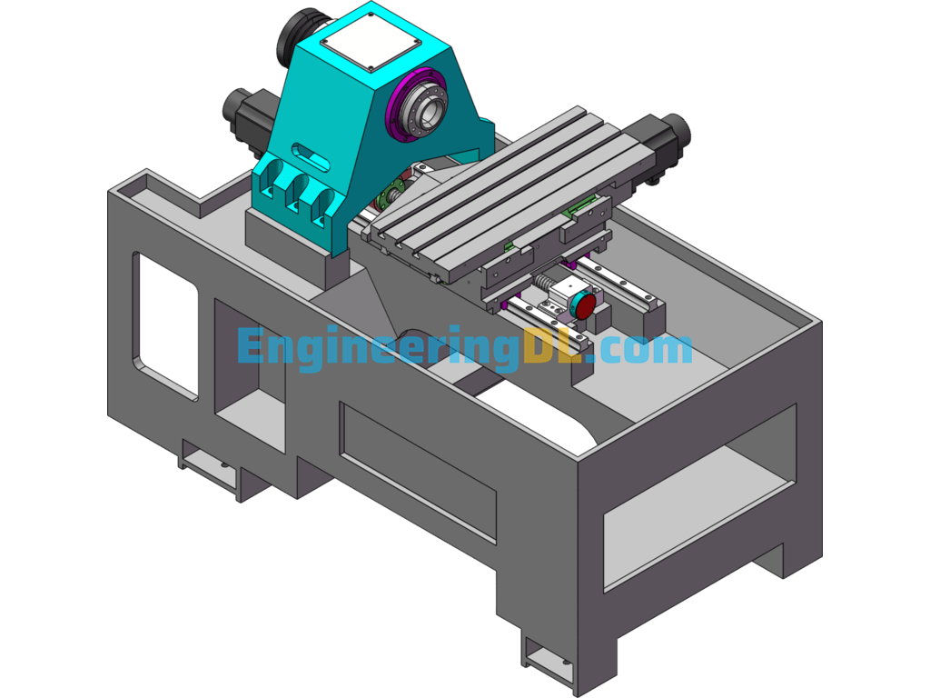 CJK0636 CNC Machine Tool SolidWorks Free Download