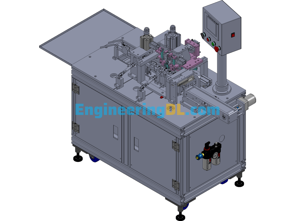 CMARTCARD Connector Assembly Equipment Card Reader Equipment SolidWorks Free Download