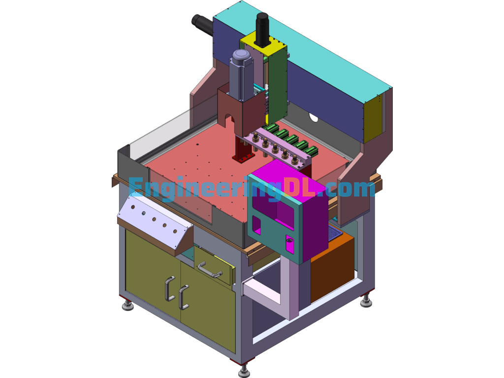 CNC Die-Casting Drilling And Tapping Machine T5 Drilling And Tapping Machine SolidWorks Free Download
