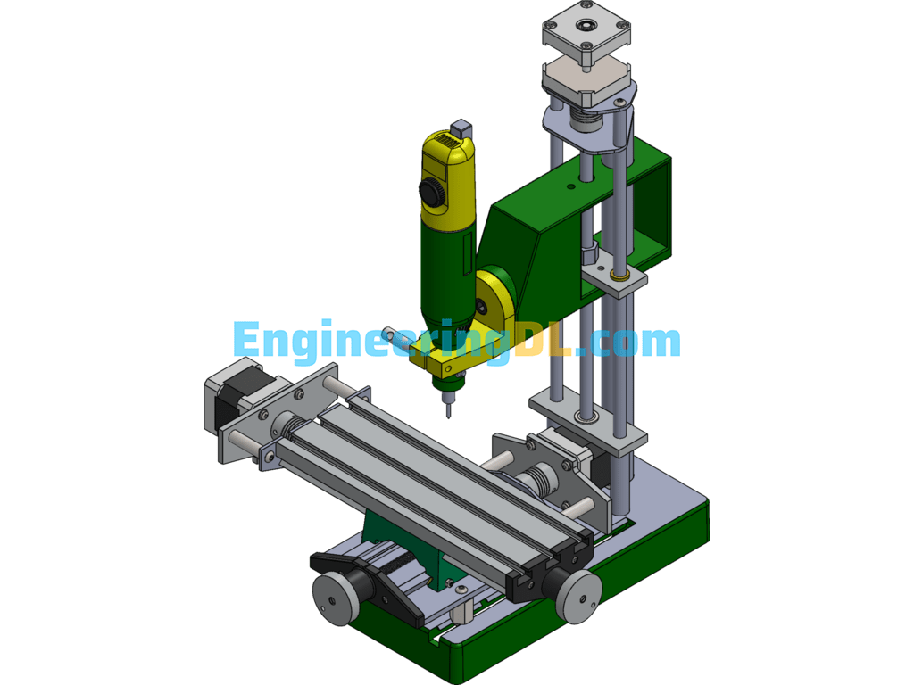 CNC Drilling Machine SolidWorks Free Download