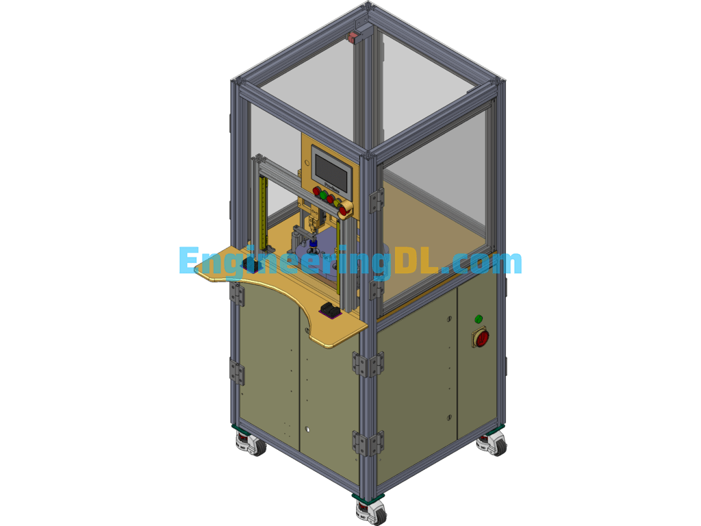 Co2 Cleaning And Testing Machine SolidWorks, 3D Exported Free Download