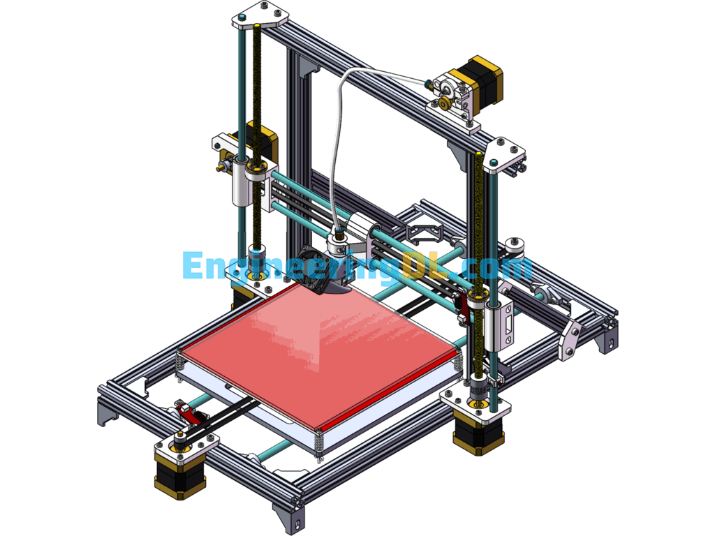 DIY 3D Printer (2020 Profile) SolidWorks Free Download