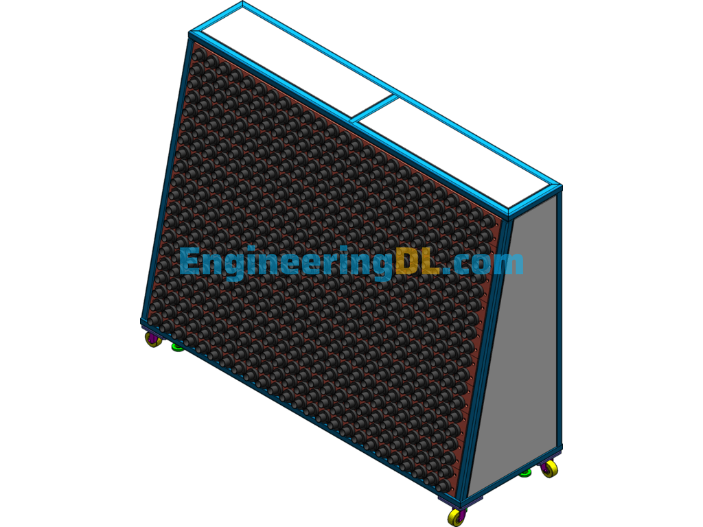 E27 Aging Rack (Aging Test Rack For LED Bulb E27) SolidWorks Free Download
