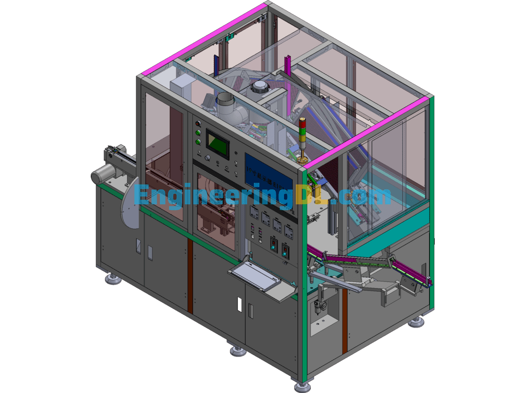 EI Transformer Assembly Welding Machine 3D Exported Free Download