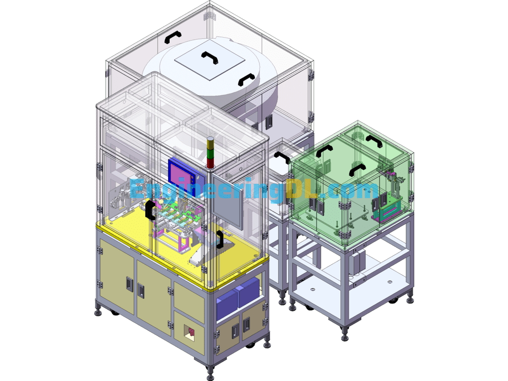 EW35 Fully Automatic Assembly And Inspection Machine (Complete Set Of 3D Models + Engineering Drawings) SolidWorks, AutoCAD Free Download