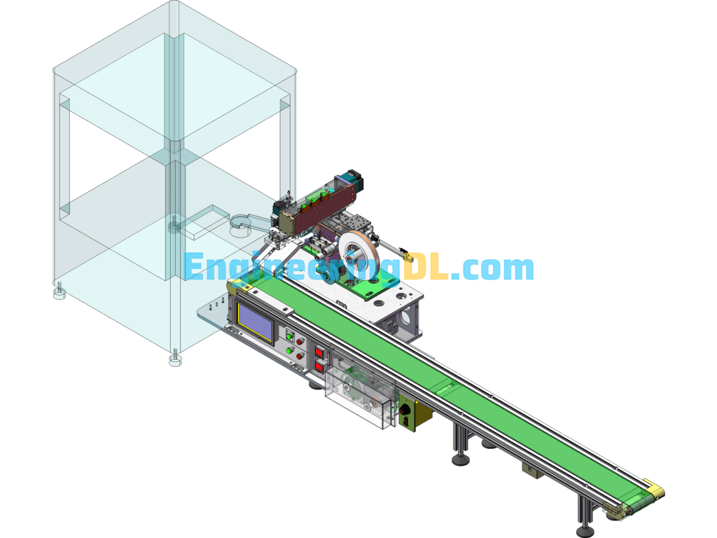 FPC Laminating Machine, Automatic Flexible Board Laminating Machine SolidWorks, 3D Exported Free Download