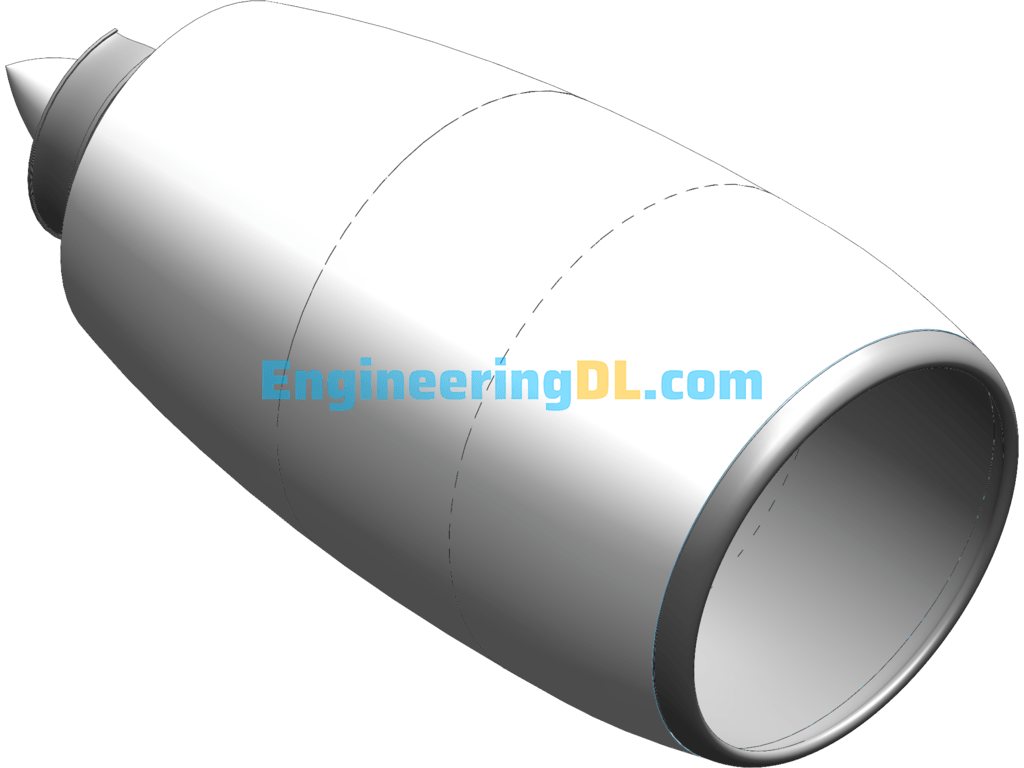 GP7200 Engine (For Airbus A380) SolidWorks, 3D Exported Free Download