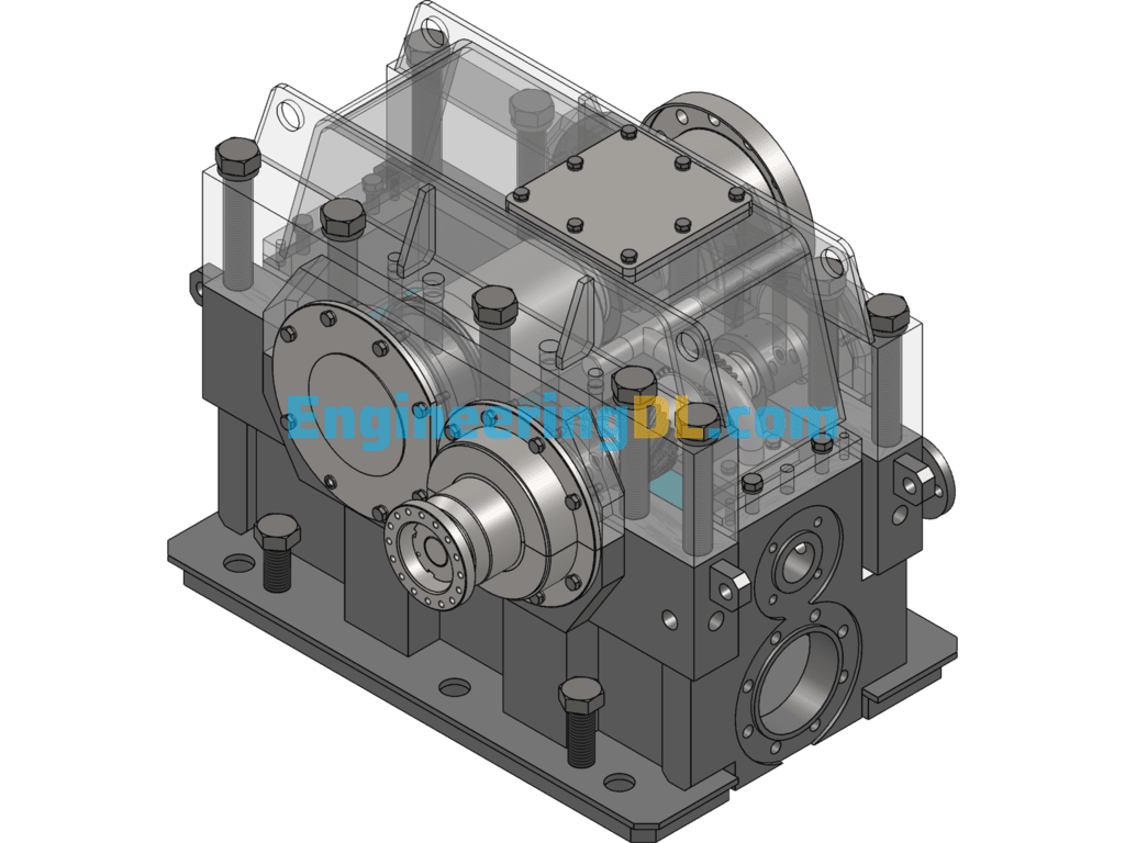 Detailed Model Of Speed Increaser For Blower With I=4 (With Full Set Of CAD Engineering Drawings) SolidWorks, AutoCAD Free Download